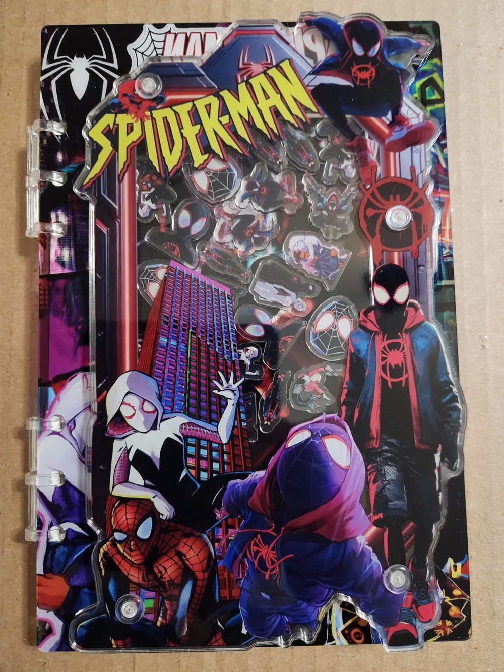 Spider-Man A5 Acrylic Shaker Notebook